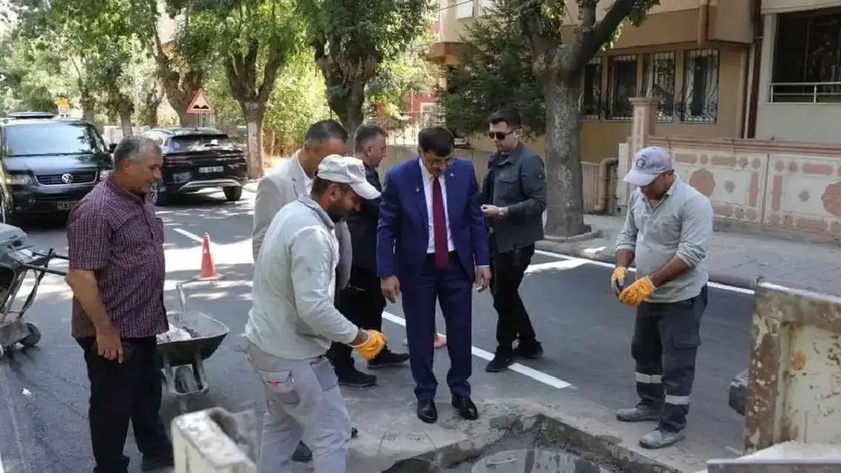 Kütahya'da Başkan Kahveci'den çalışmalara yakın mercek