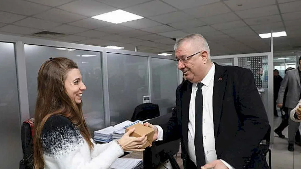 Başkan Ertaş'tan personelin yeni yılını kutladı