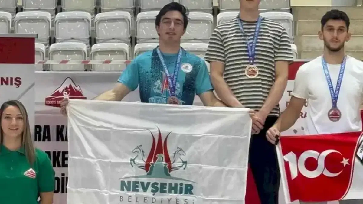Nevşehirli sporcu Türkiye ikincisi oldu