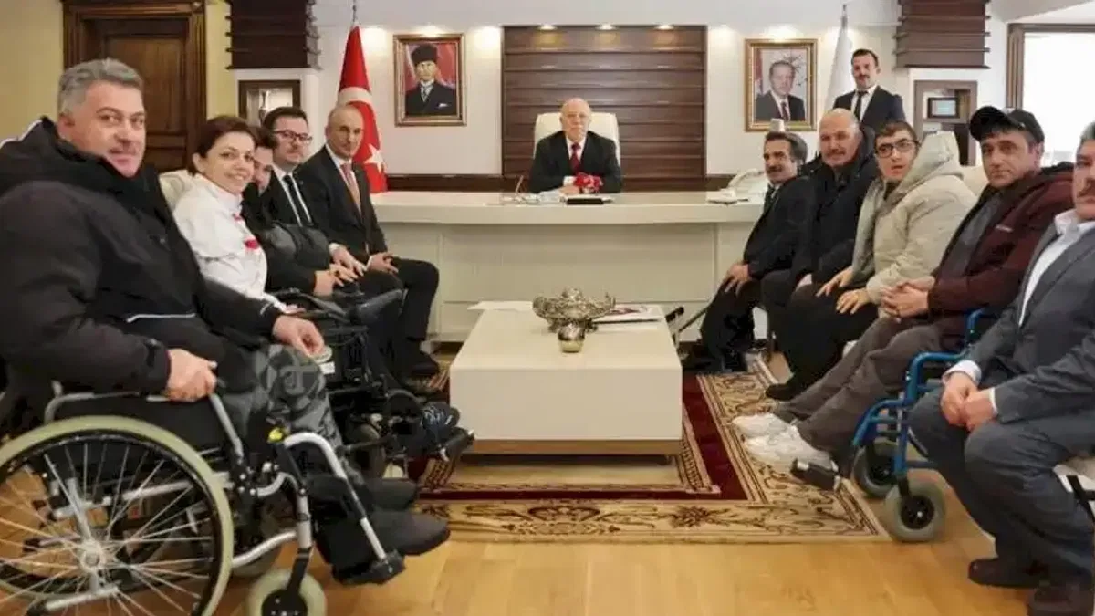 Erzurum'da Engelliler Meclisi'nden Başkan Sekmen'e ziyaret