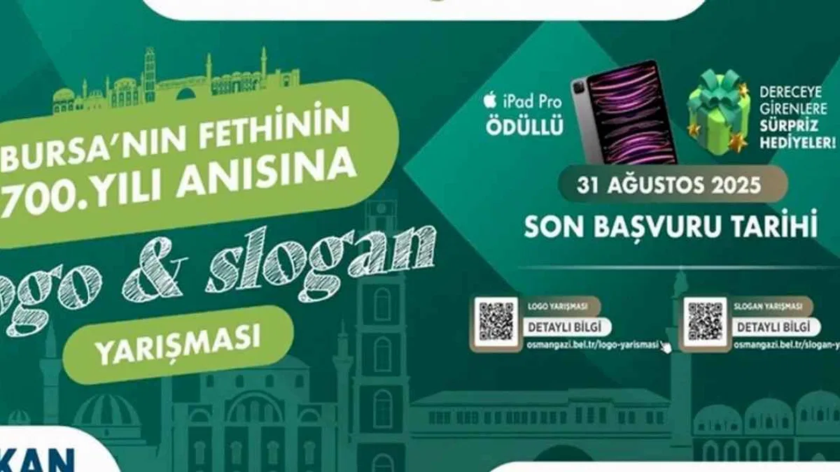 Bursa'da fethin 700’üncü yılına özel Osmangazi'den logo ve slogan yarışması
