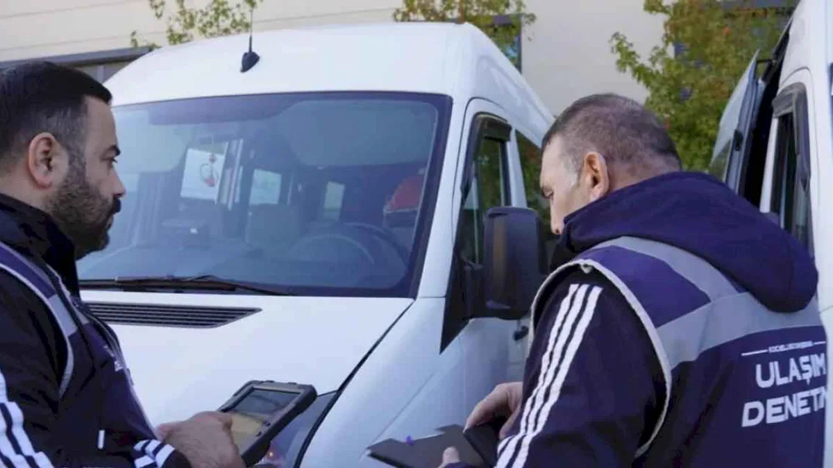 Kocaeli'den servis araçlarına denetim
