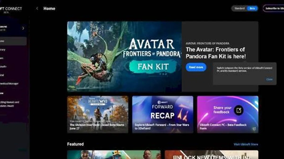 Ubisoft Connect Kullanıcı Arayüzü Yenilendi