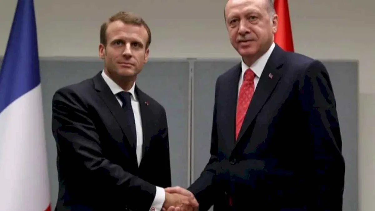 Cumhurbaşkanı Erdoğan Macron'la görüştü