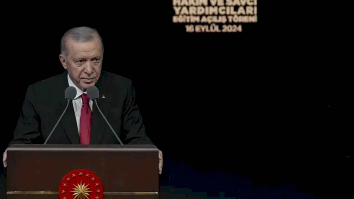 Cumhurbaşkanı Erdoğan: Adaletin tecellisine destek vermeliyiz