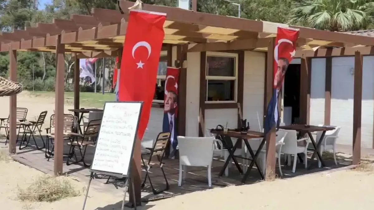 Pamucak Sahili’nde Festival Büfe hizmete girdi