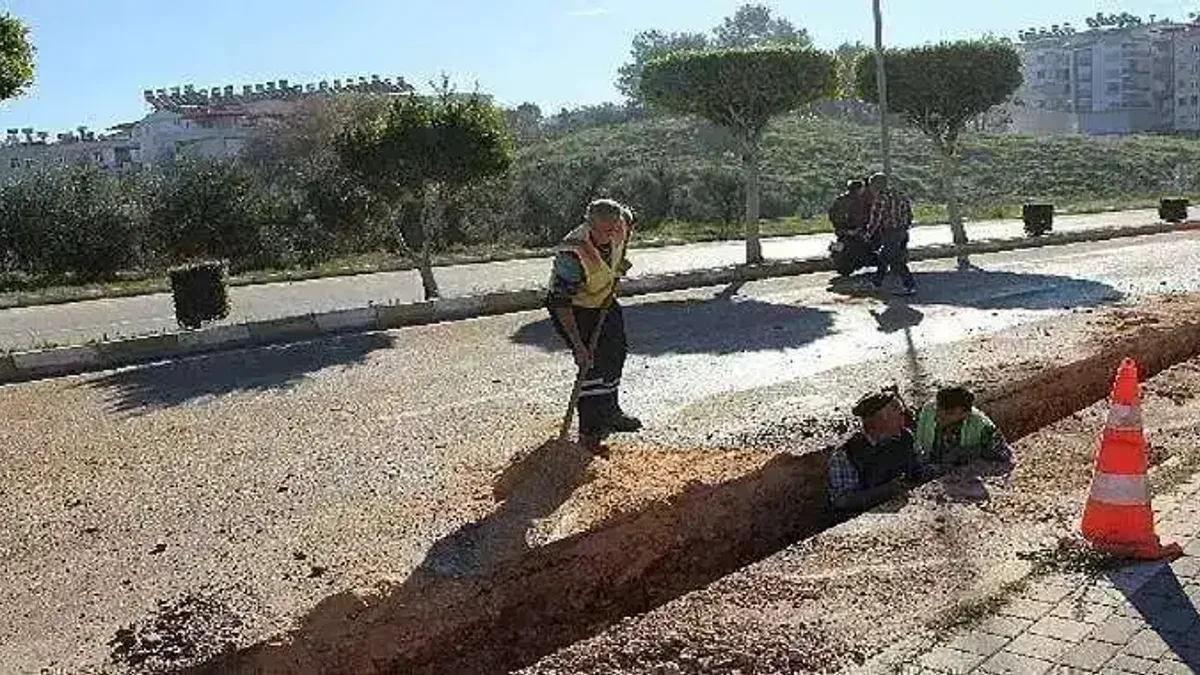 Manavgat Sarılar'da içme suyu çalışmalarında sona gelindi