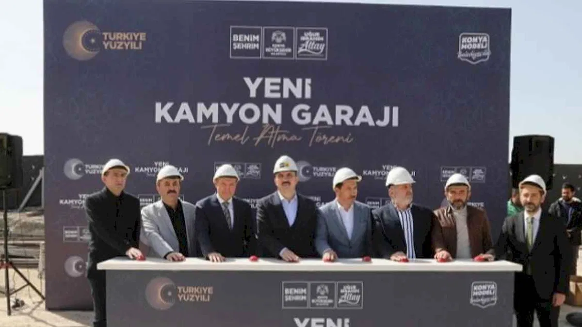 Başkan Altay Yeni Kamyon Garajı’nın temelini attı