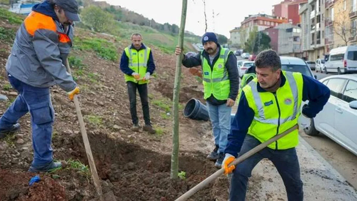 İstanbul Maltepe'de Zümrütevler’in parkları geri dönüşümle yenileniyor