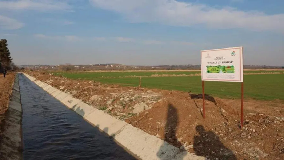 Gaziantep'te 'Cansuyum' projesi hızla ilerliyor