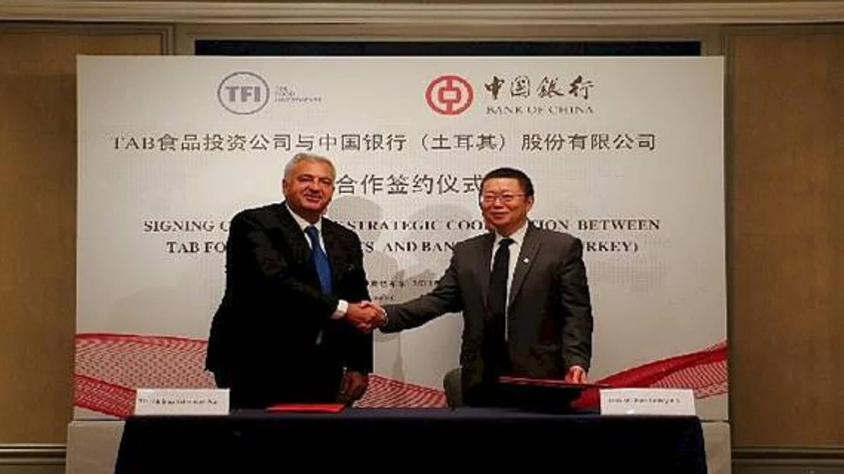 TFI Tab Gıda Yatırımları Bank Of China ile mutabakat belgesi imzaladı