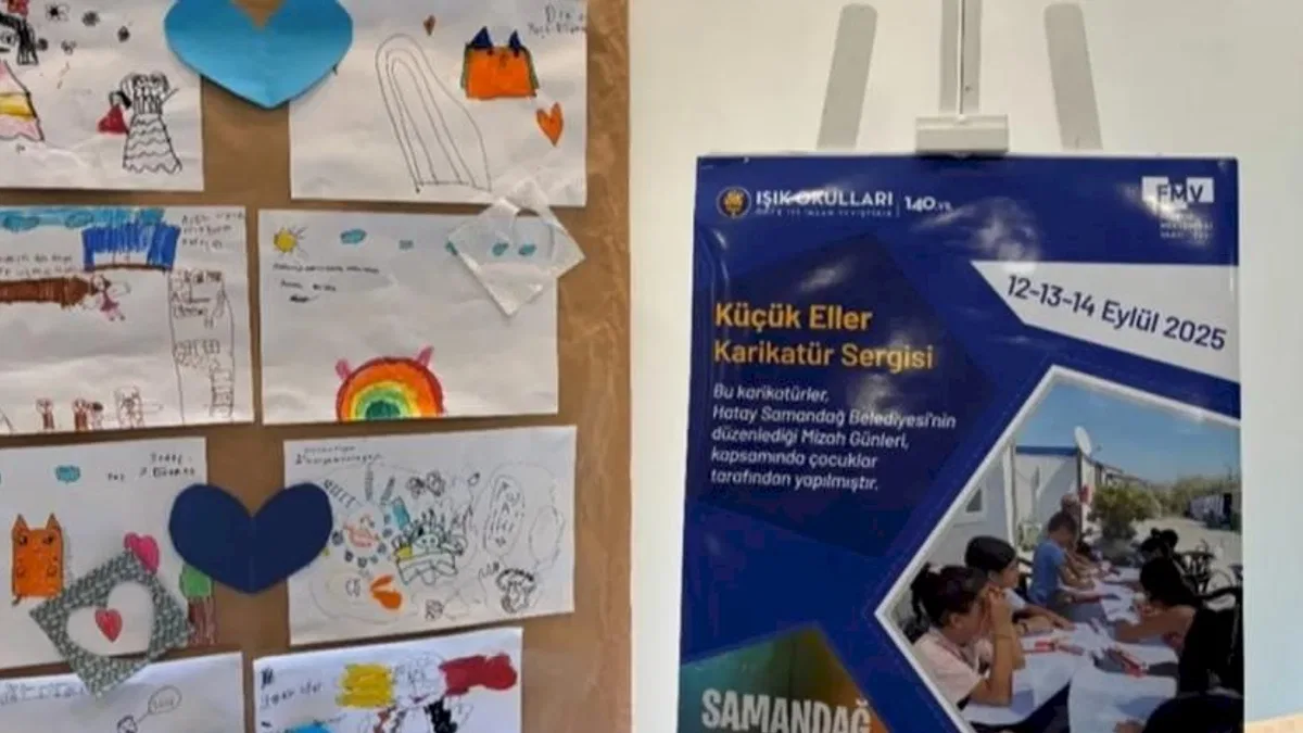 Çocukların çizgileri iki şehir arasında umut köprüsü kurdu