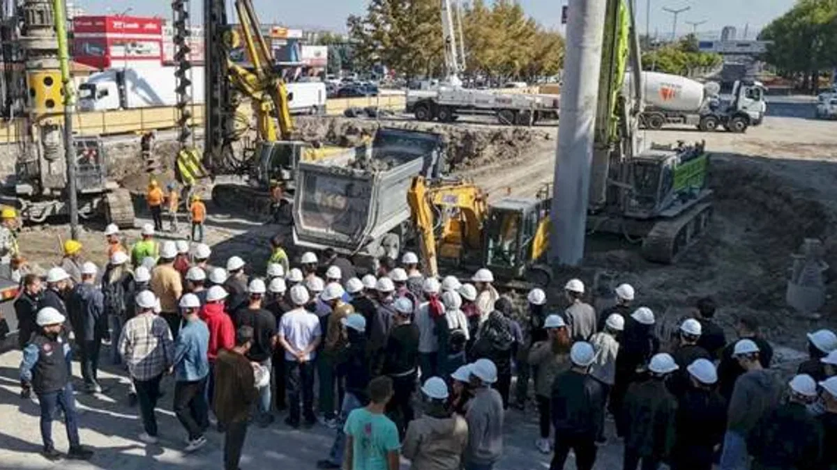 Kayseri Büyükşehir şantiyelerini inşaat öğrencileri için açtı