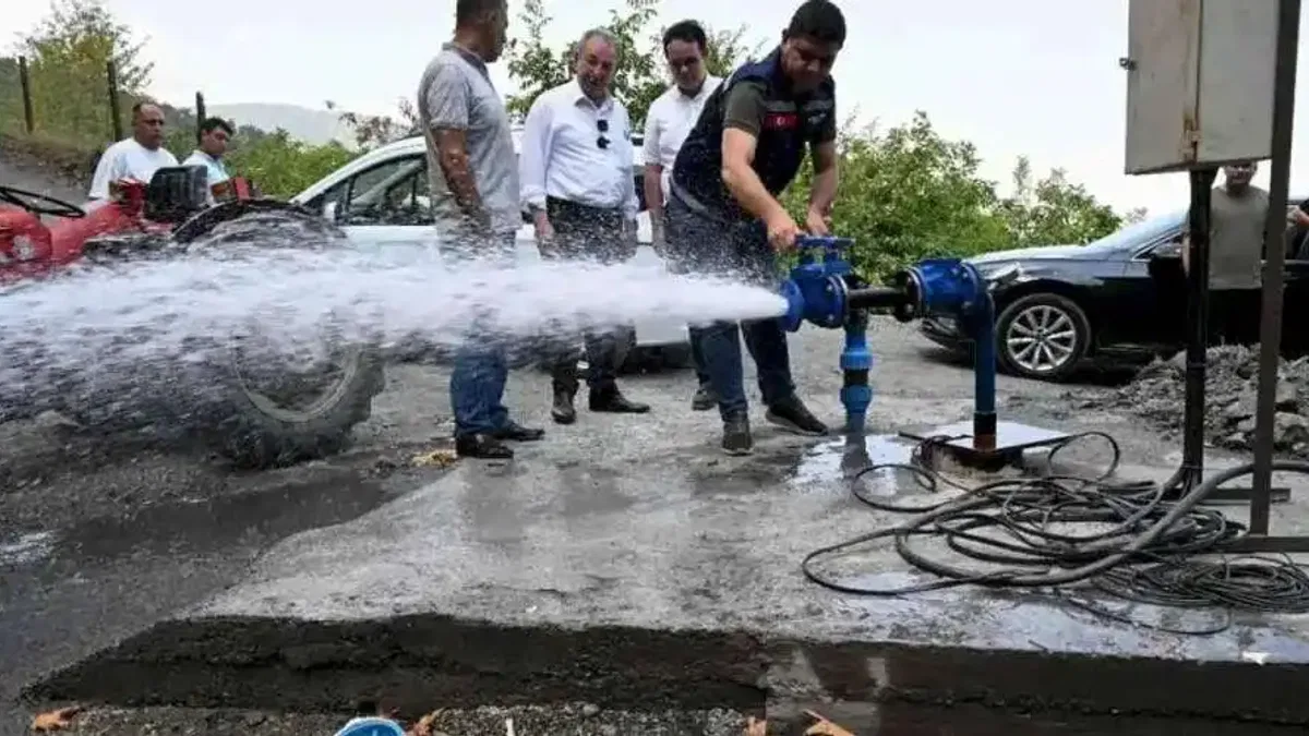Manisa Bahçecik'te taşıma suya son!
