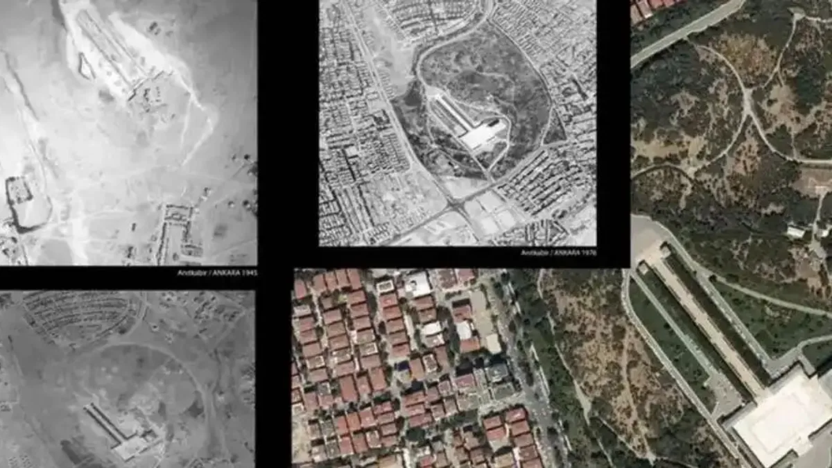 Anıtkabir ve çevresinin 79 yıllık değişimi