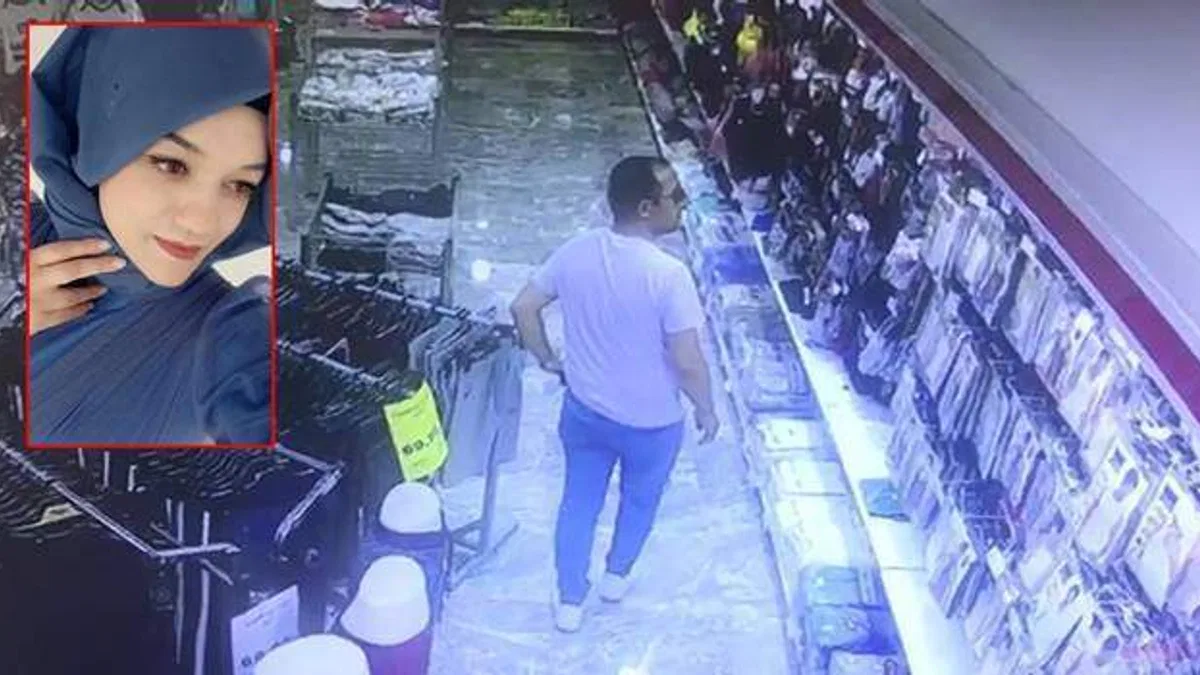 Kezzapla saldırdığı eski nişanlısının olaydan önce iş yerine giden zanlı güvenlik kamerasında