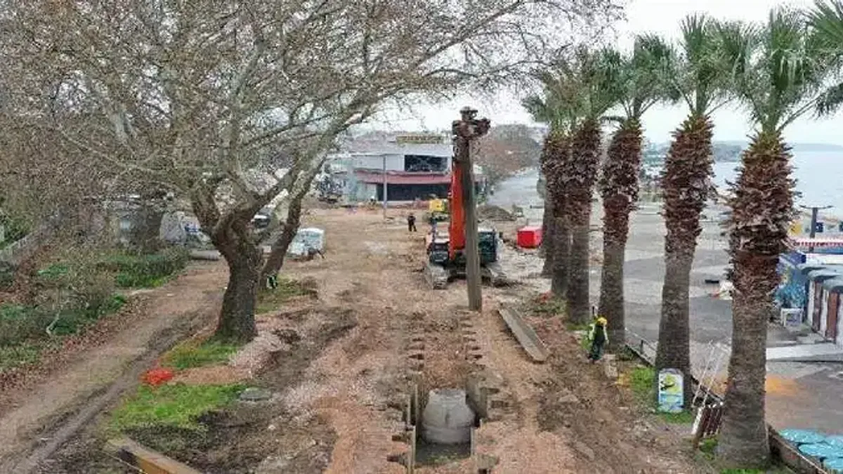 Balıkesir Erdek’te sıra Çuğra sahilinde