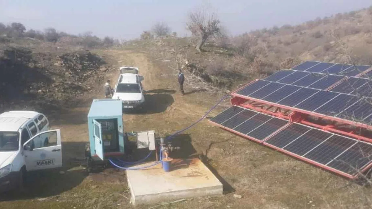 Manisa'da sondaj kuyusuna güneş enerjili çözüm