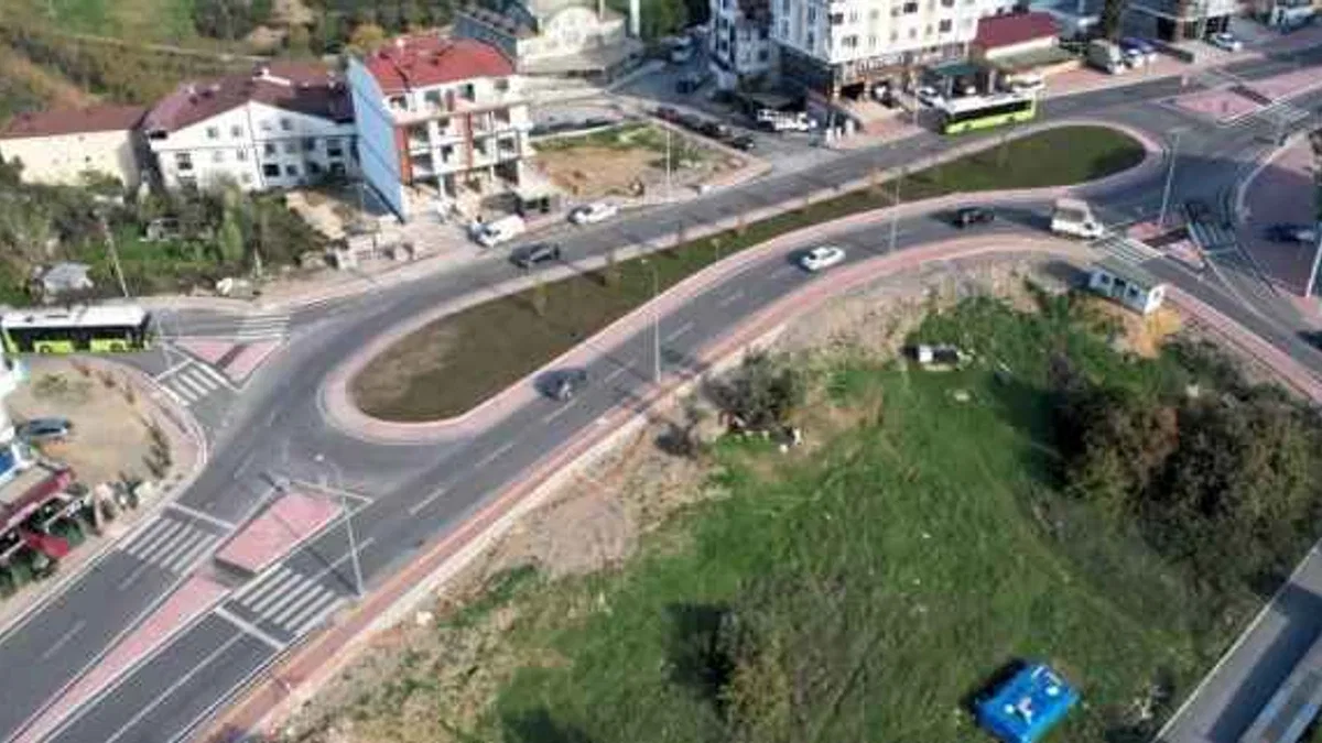 Kocaeli Gebze’de trafik dönel kavşaklarla rahatlıyor
