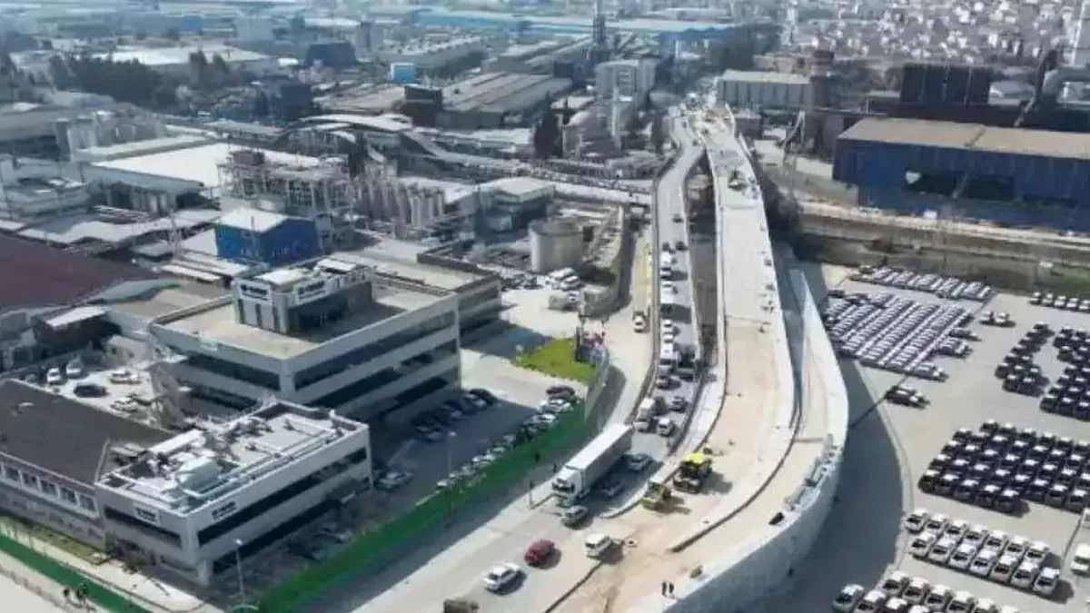 Darıca'daki köprü inşaatında sona doğru