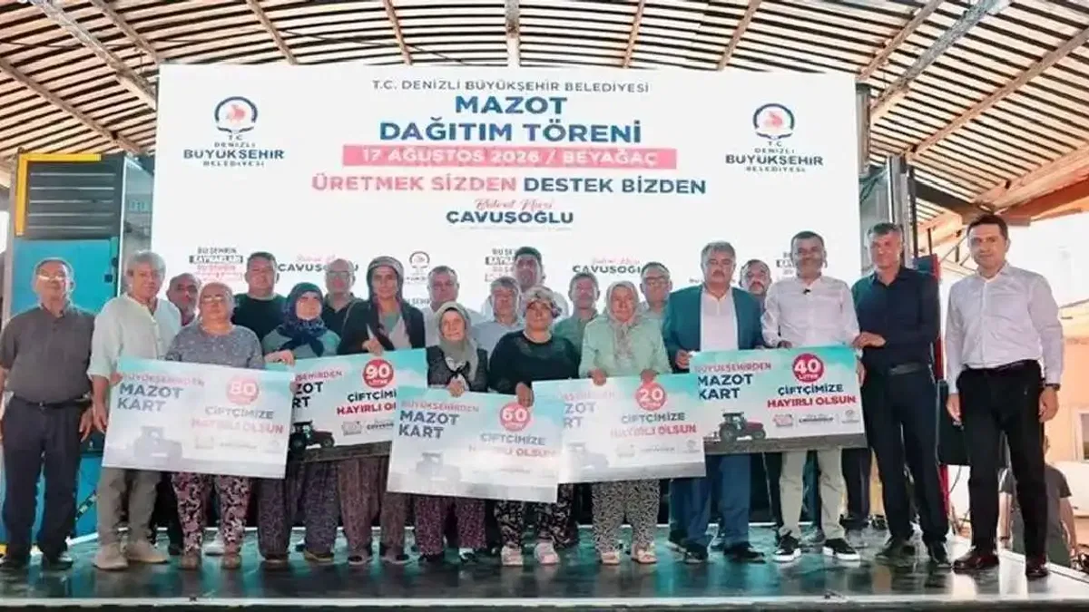 Denizli'de üreticiye mazot desteği
