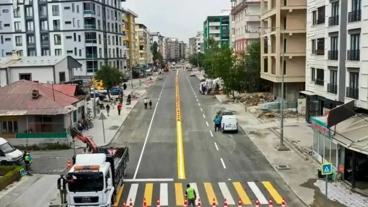 Eski Cezaevi Caddesi yeni görünümüyle trafiğe açıldı