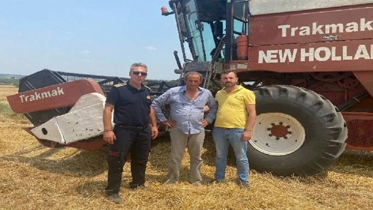 Edirne Keşan İtfaiyesi'nden tarla sahiplerine uyarı!