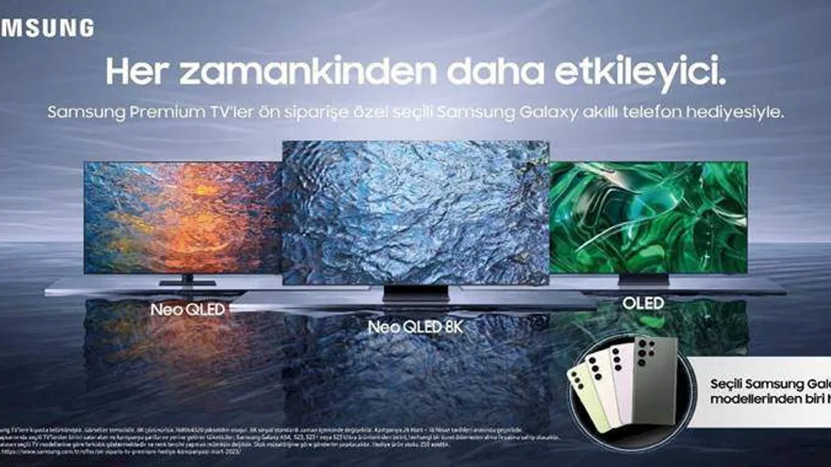 Samsung Premium TV Ön Siparişine Özel Galaxy S23 Serisi Akıllı Telefon Hediye