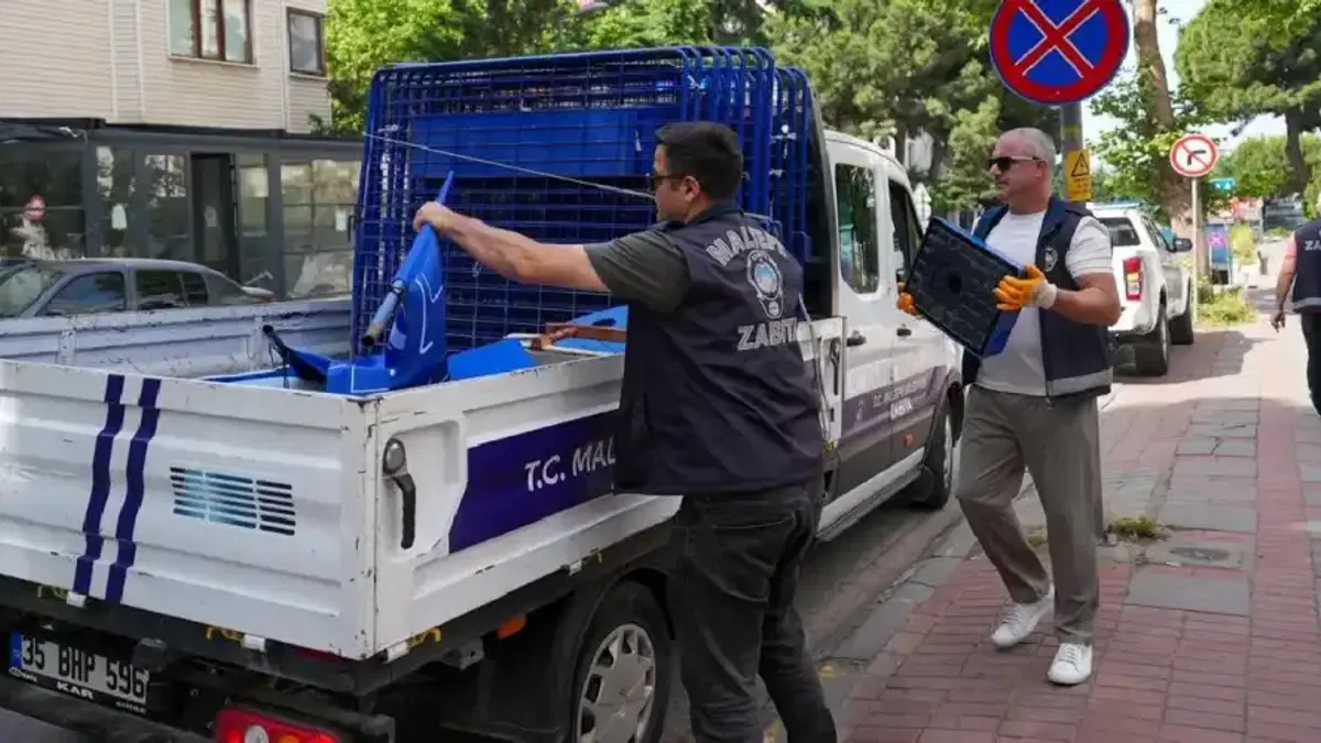 İstanbul Maltepe'de zabıta ekipleri işgallere karşı sahada