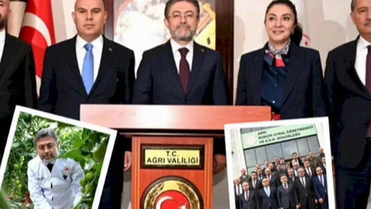 Ağrı'da Bakan Yumaklı'dan organize tarım bölgesine ziyaret
