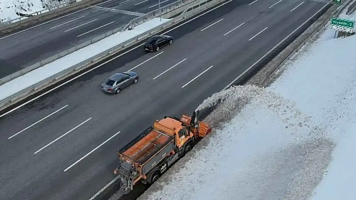 Kuzey Marmara Otoyolu İşletmesi Karla Mücadele Çalışmalarını Tamamladı