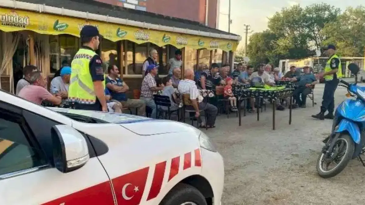 Beğendik’te motosiklet sürücülerine kurallar hatırlatıldı