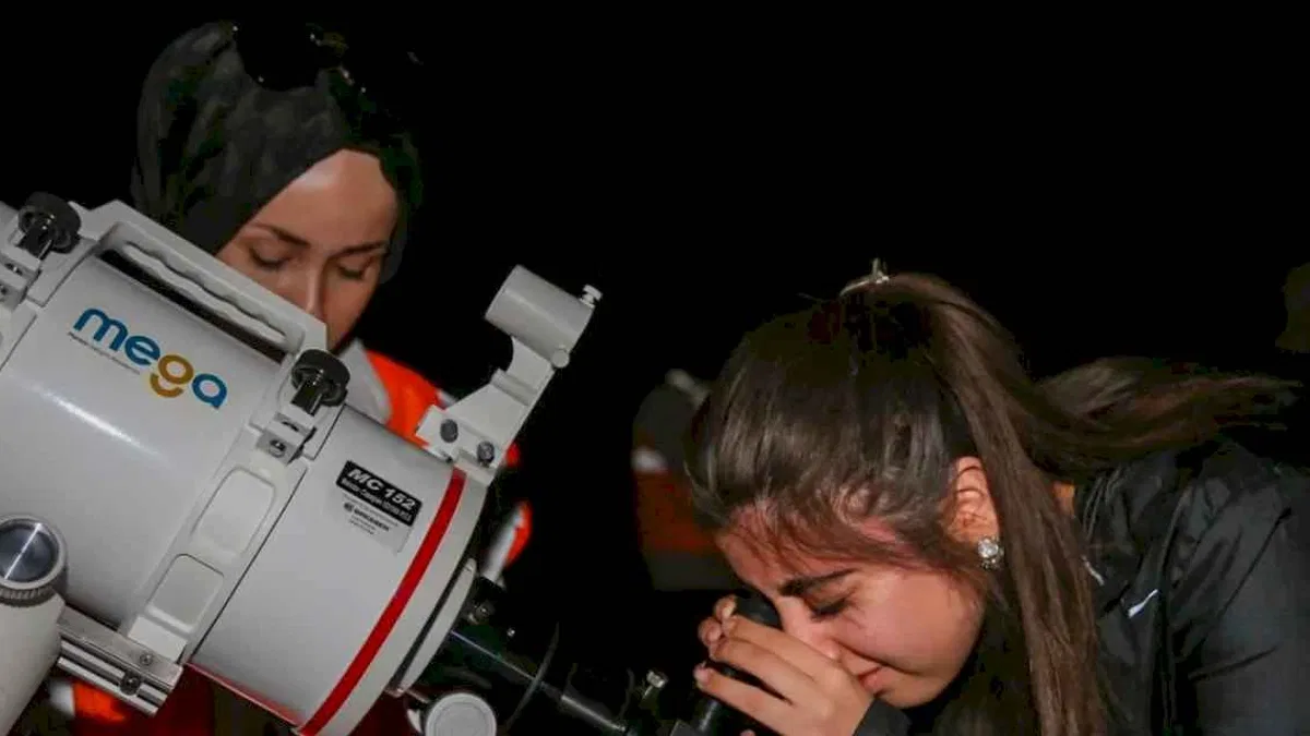 Meteor yağmuru Meram’da şölene dönüştü