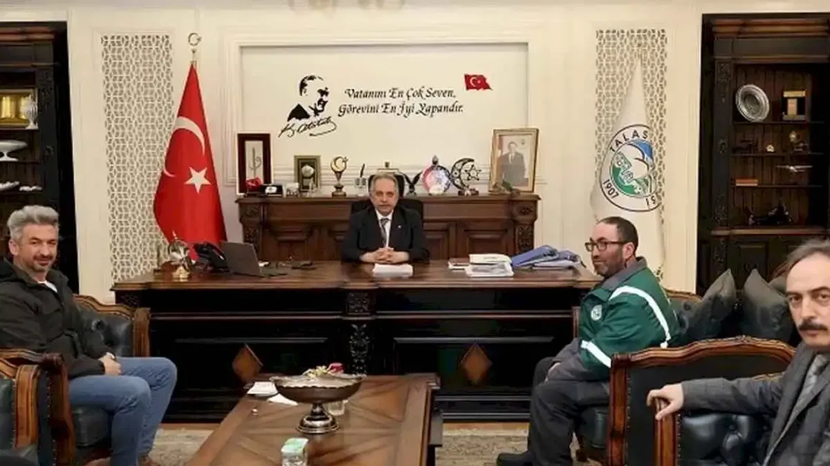 Kayseri Talas'tan örnek davranışa takdir