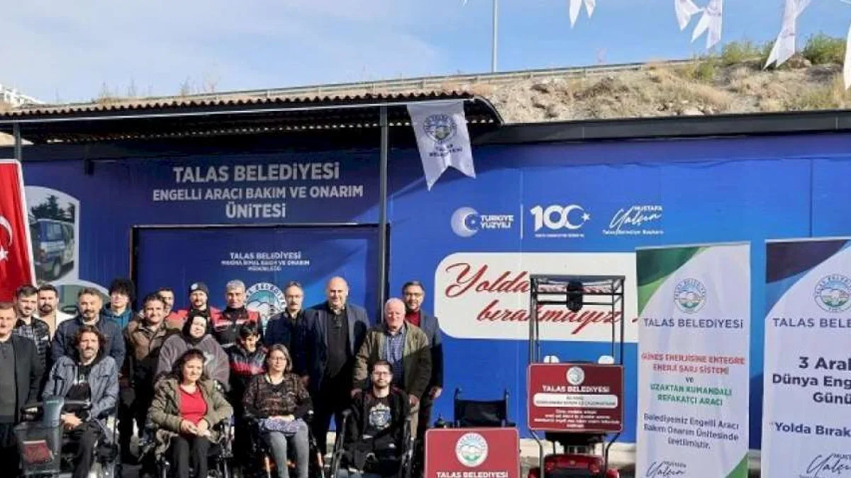 Kayseri Talas'ta engellilere çifte sürpriz