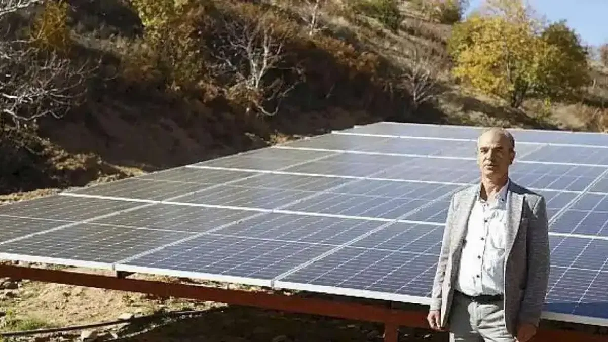 Başkan Çerçioğlu'nun projesi ile kırsal mahallede bulunan sondaj kuyusuna çevre dostu enerji sağlanacak
