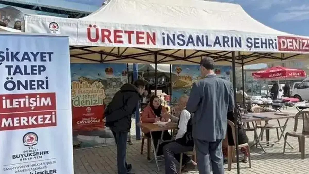 Denizli Büyükşehir pazaryerlerinde halkın nabzını tutuyor