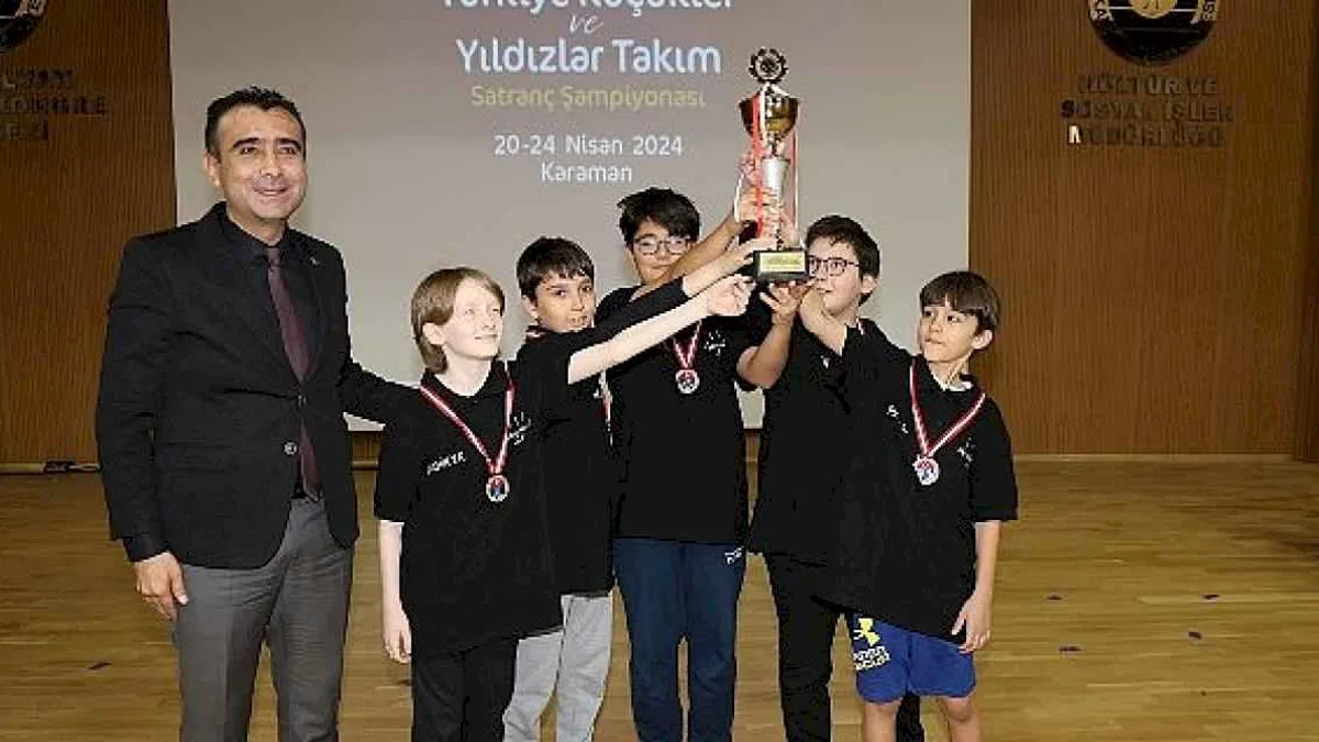 Karaman'da yapılan 2024 Türkiye Küçükler ve Yıldızlar Takım Satranç Şampiyonası sona erdi