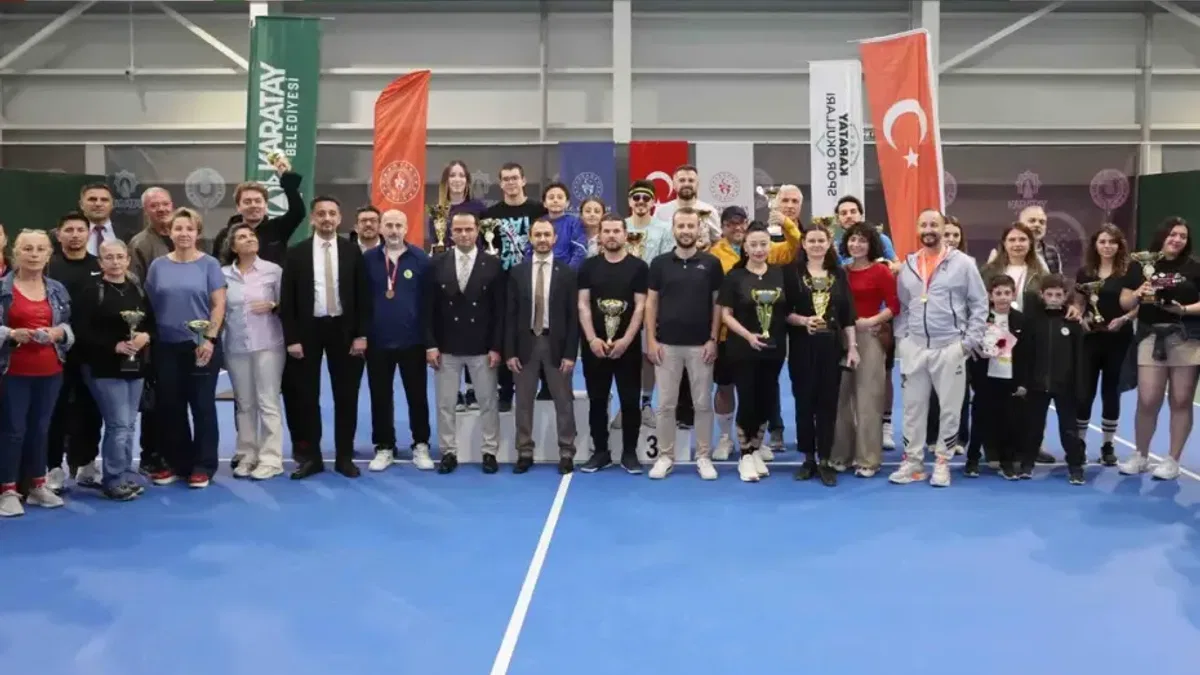 Konya İl Birinciliği Tenis Turnuvası Karatay’da tamamlandı