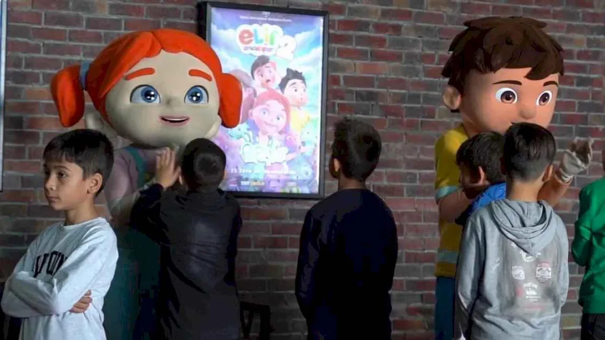 Konya'da Bilgehane öğrencilerinin sinema keyfi