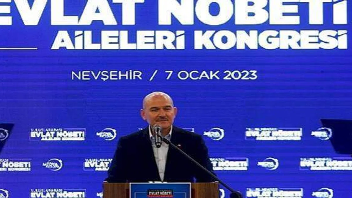 Süleyman Soylu Nevşehir 1. Uluslararası Evlat Nöbeti Aileleri Kongresi'ne Katıldı