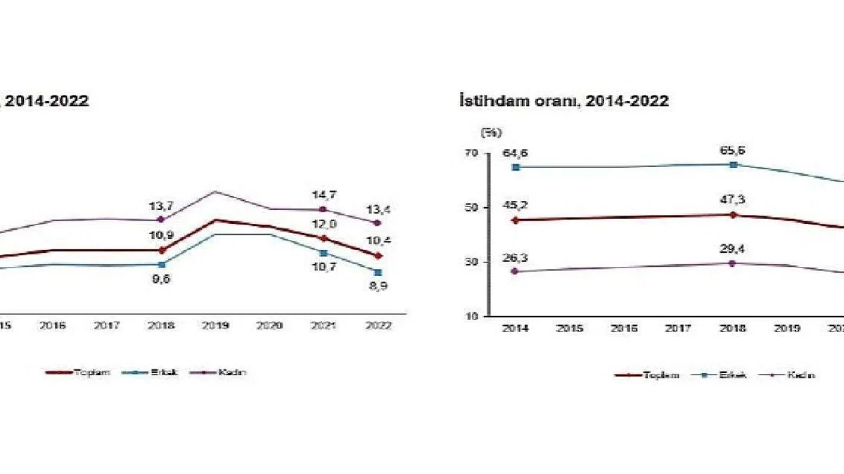 İşsizlik oranı %10,4 seviyesinde gerçekleşti