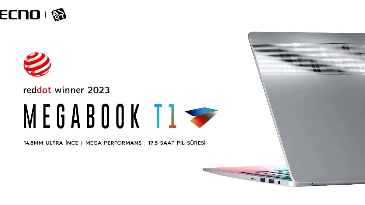 TECNO MEGABOOK T1, Red Dot Tasarım Ödülünü Kazandı