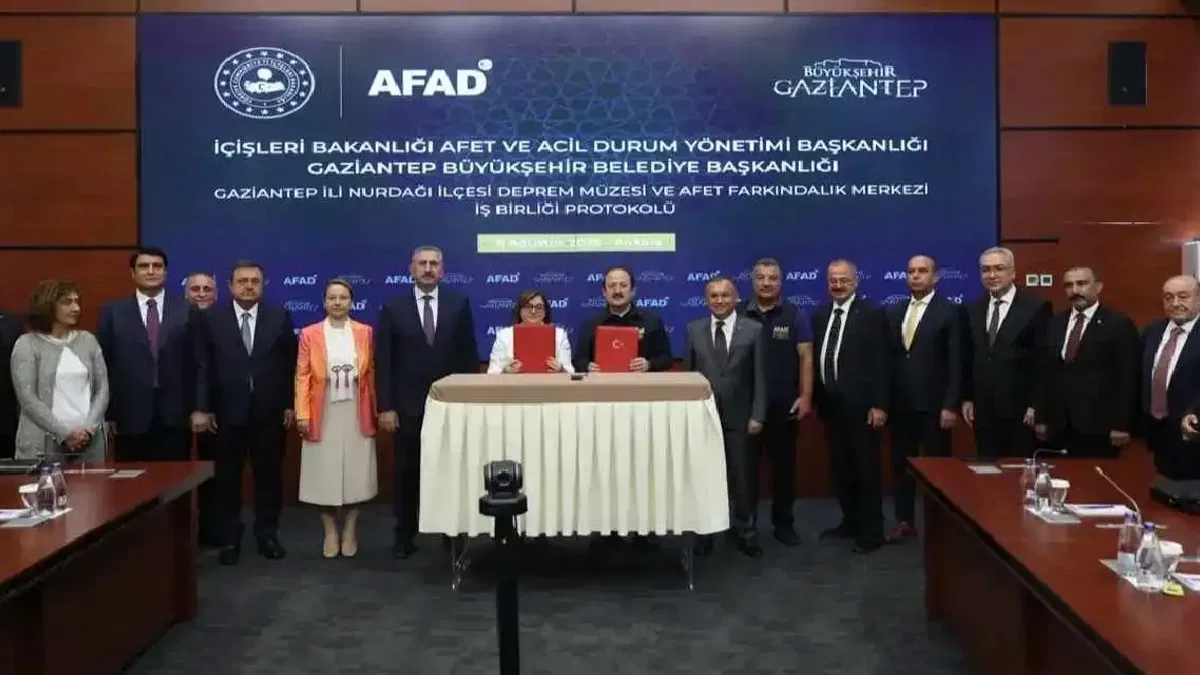 Gaziantep Nurdağı Deprem Müzesi ve Afet Farkındalık Merkezi için iş birliği