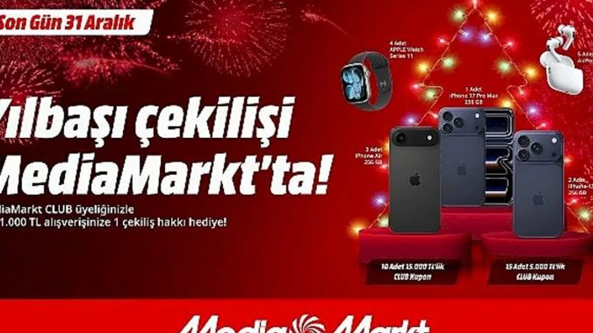 MediaMarkt'tan yeni yıla özel çekiliş kampanyası!