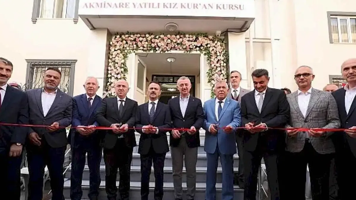 Akminare Yatılı Kız Kuran Kursu açılışına katılan Büyükakın; Güzel gönüllü insanlar güzel hizmetlere vesile olur