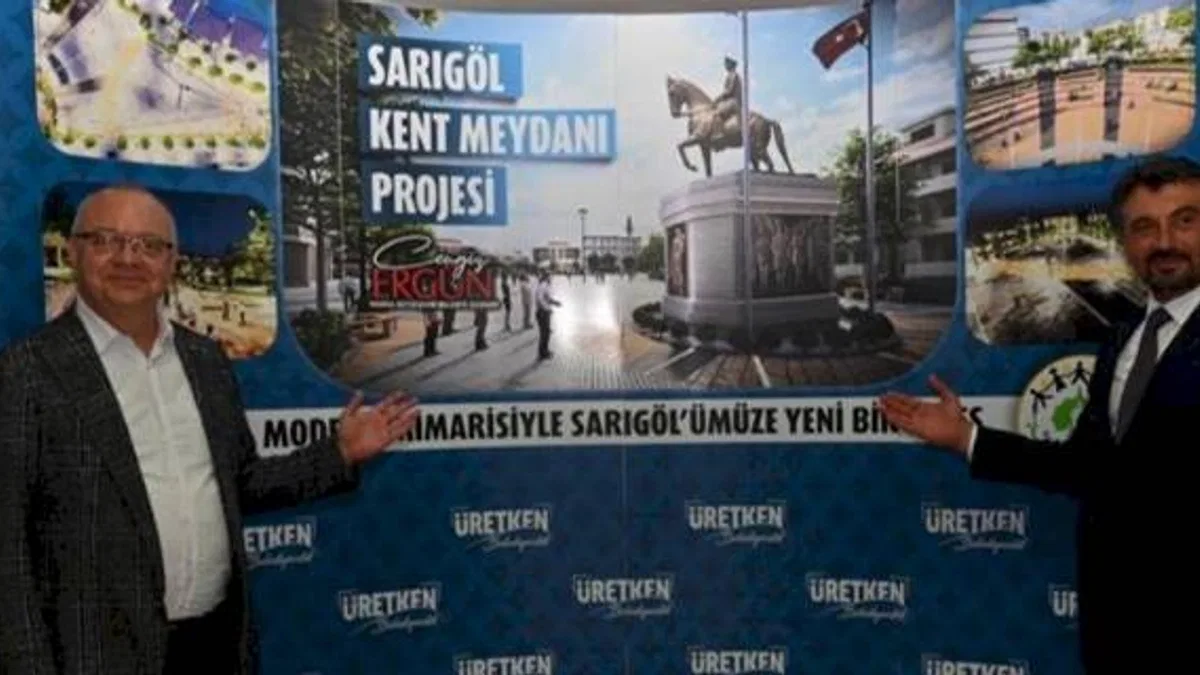 Manisa Sarıgöl'ün Kent Meydanı için yer teslimi tamam