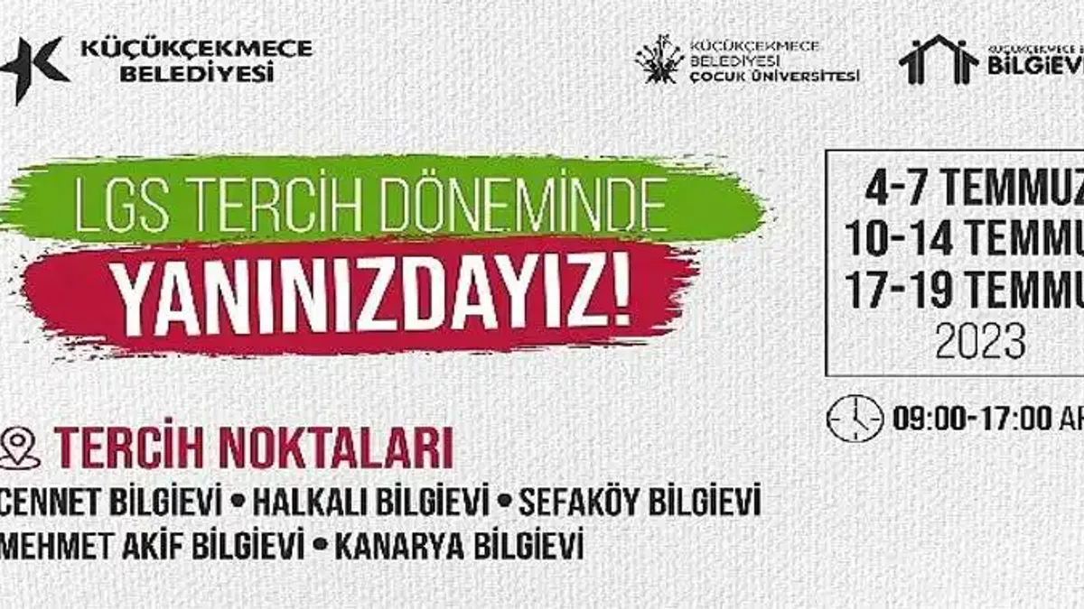 Küçükçekmece Belediyesi, öğrencileri tercih döneminde yalnız bırakmıyor