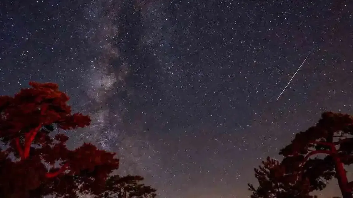 Konya Meram'da meteor yağmuru şenliğe dönüştü