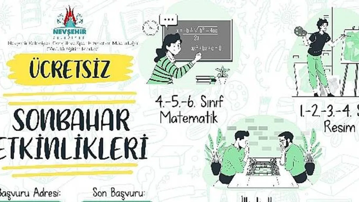 Gönüllü Eğitim Merkezi'nde İlkokul ve Ortaokul öğrencileri için ücretsiz kurslar başlıyor